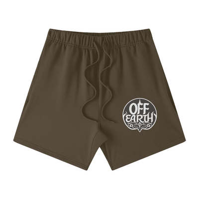 Off Earth Tone Loose Fit FOG 100% Cotton Shorts