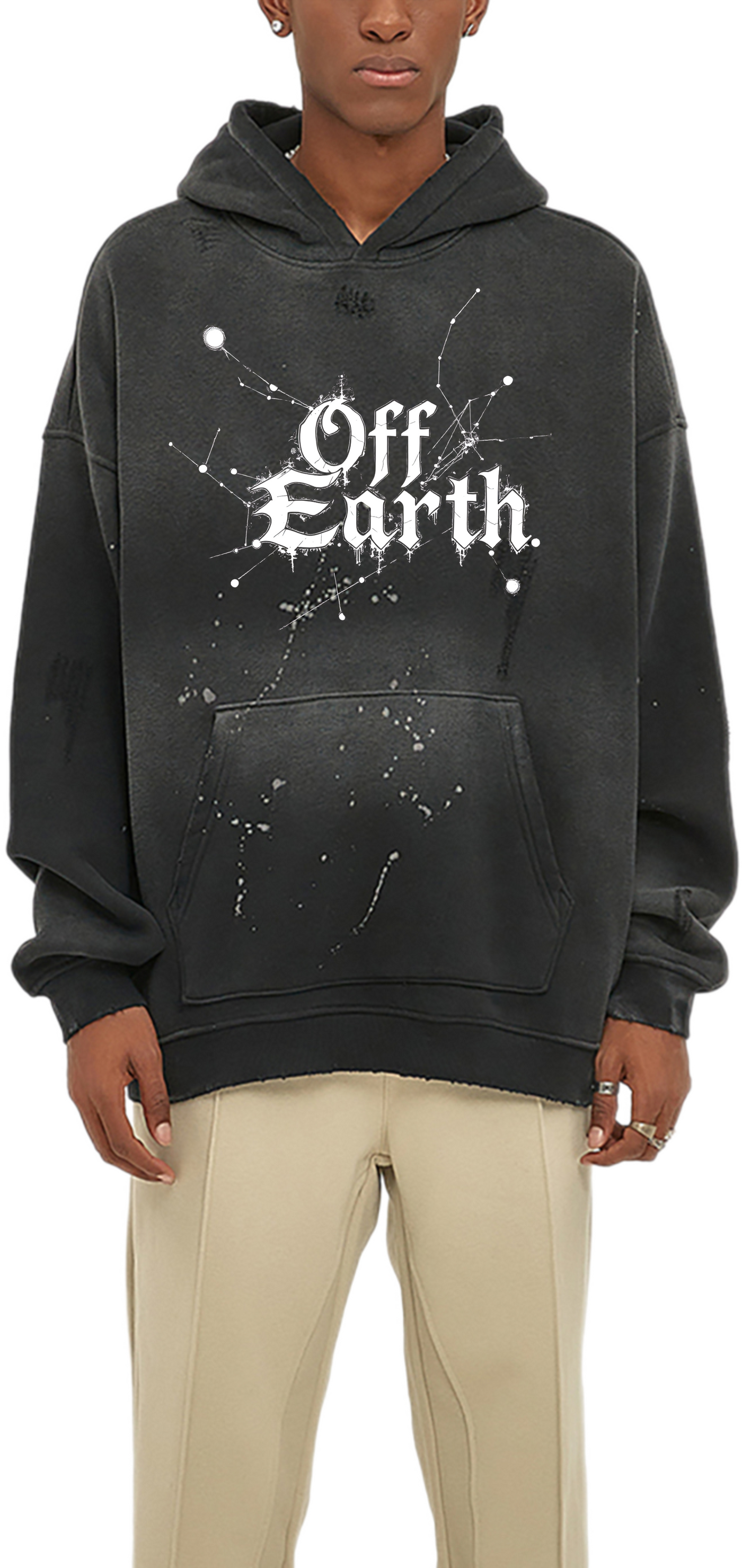 ‘Stars’ Vintage Fleece Hoodie