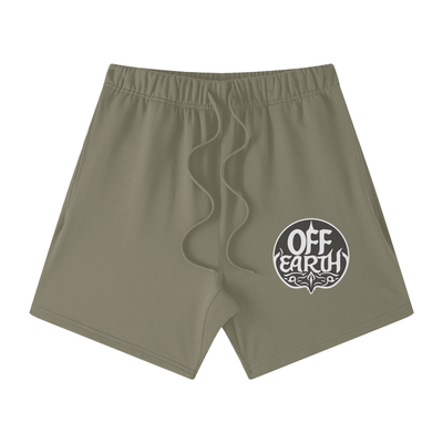 Off Earth Tone Loose Fit FOG 100% Cotton Shorts