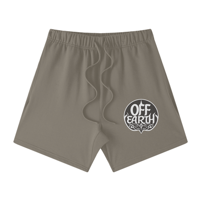 Off Earth Tone Loose Fit FOG 100% Cotton Shorts