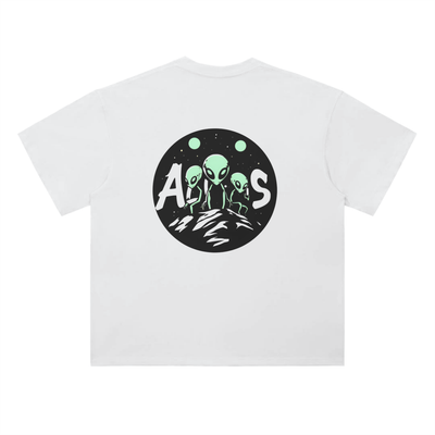 Aliens ,Streetwear,Shrooms,T-shirt ,White,Hip,Other worldly 